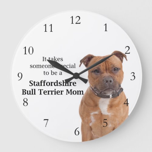 Staffie Mom Clock