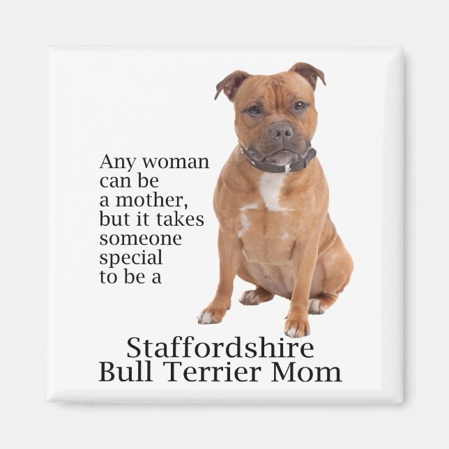 Staffie Mom Magnet (Front)