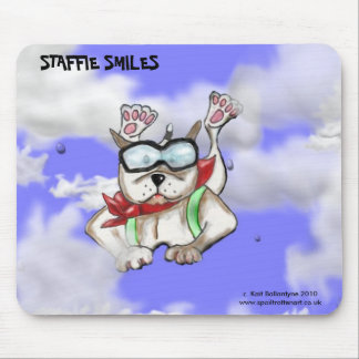 STAFFIE SMILES - sky diver - mouse mat