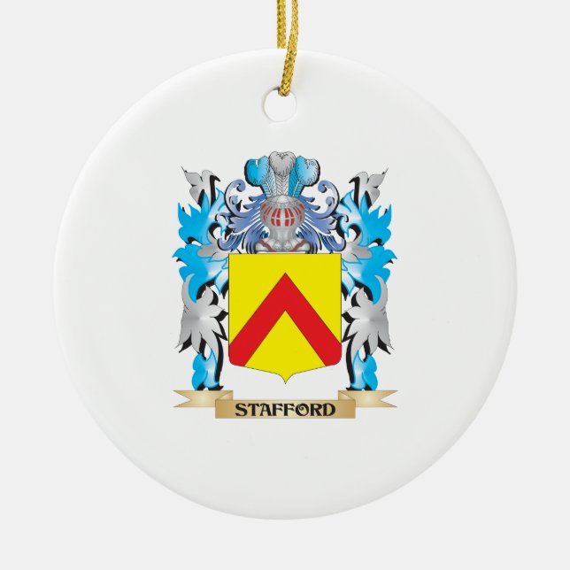 Stafford Coat of Arms - Family Crest Ceramic Ornament (Front)