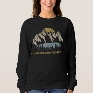 Stafford Courthouse Virginia Mountain Sunset Sunri Sweatshirt