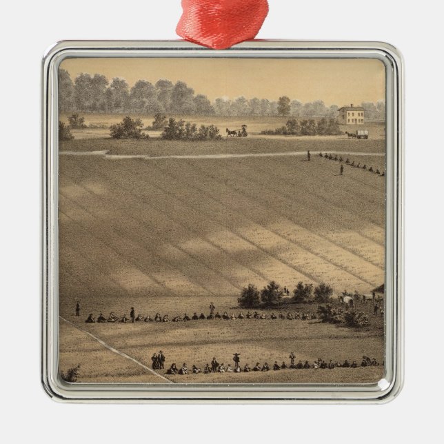 Stafford Forge Cranberry Plantation, West Creek Metal Ornament (Front)
