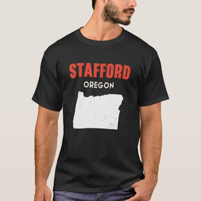 Stafford Oregon USA State America Travel Oregonian T-Shirt (Front)