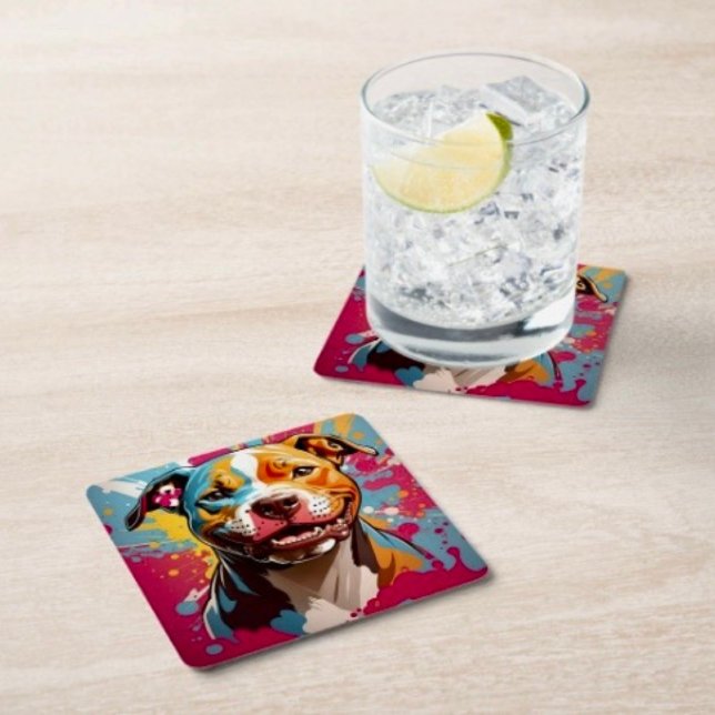 Staffordshire Birthday Square Paper Coaster (Creator Uploaded)