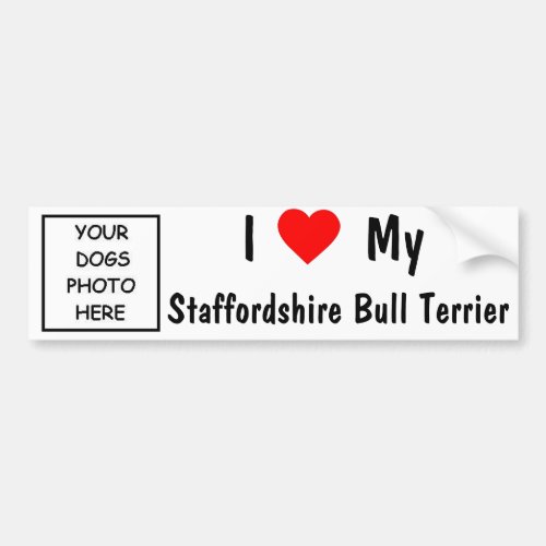 Staffordshire Bull Terrier Bumper Sticker