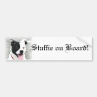 Staffordshire Bull Terrier bumper sticker