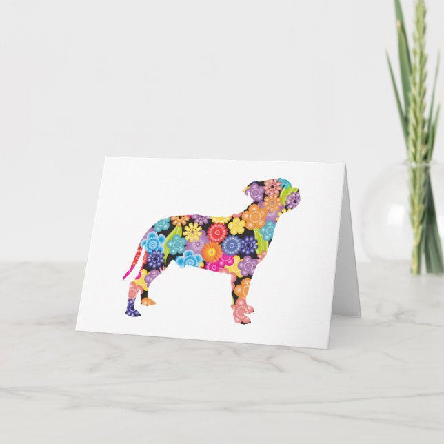 Staffordshire Bull Terrier Card (Front)