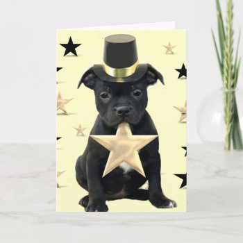 Staffordshire Bull Terrier Card by ritmoboxer at Zazzle