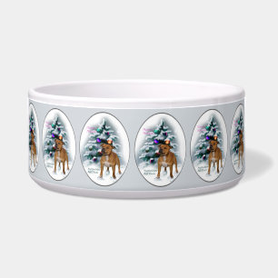 Staffordshire Bull Terrier Christmas Bowl