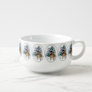Staffordshire Bull Terrier Christmas Soup Mug
