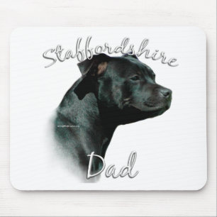 Staffordshire Bull Terrier Dad 2 Mouse Pad