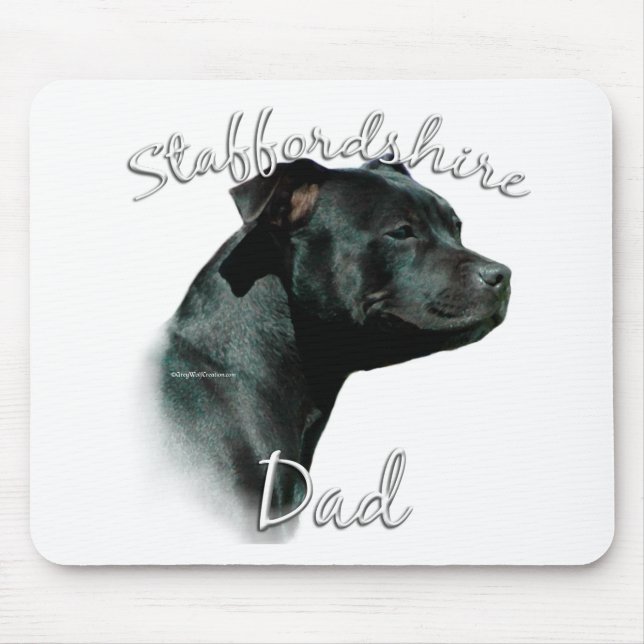 Staffordshire Bull Terrier Dad 2 Mouse Pad (Front)
