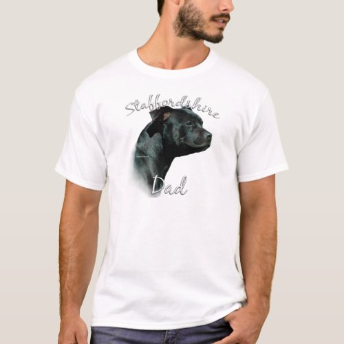 Staffordshire Bull Terrier Dad 2 T_Shirt