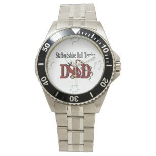 Staffordshire Bull Terrier Dad Gifts Watch