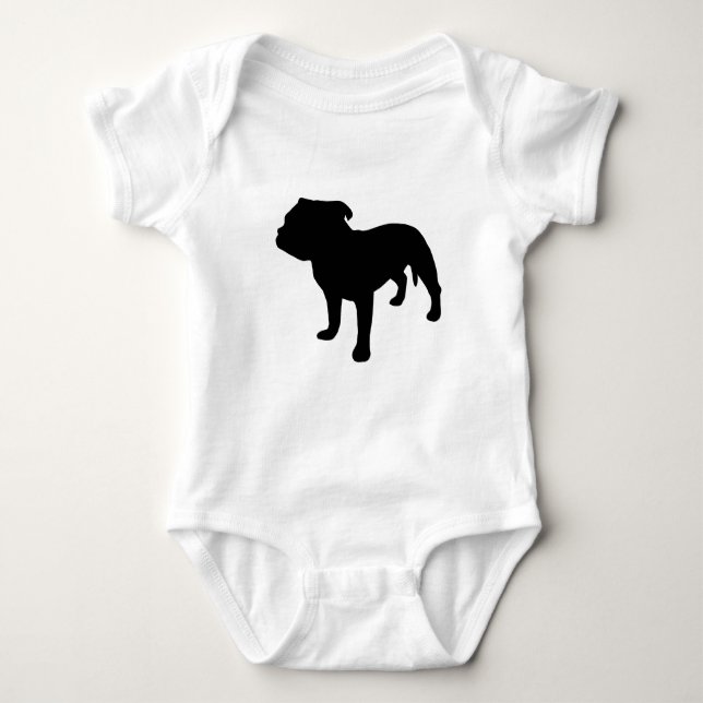 Staffordshire Bull Terrier Gear Baby Bodysuit (Front)
