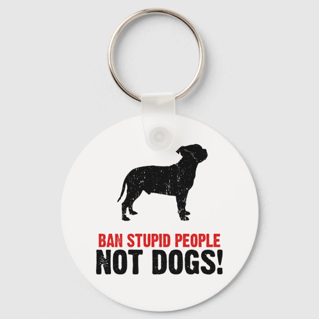Staffordshire Bull Terrier Keychain (Front)
