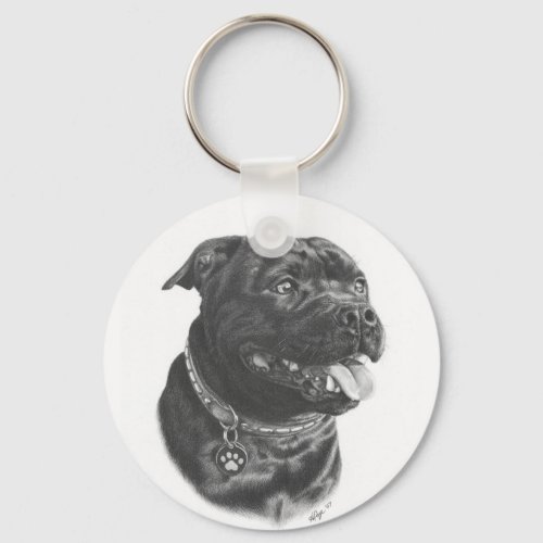 Staffordshire Bull Terrier Keychain