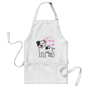 Staffordshire Bull Terrier Love Adult Apron