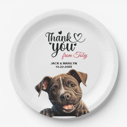 Staffordshire Bull Terrier Paper Plates