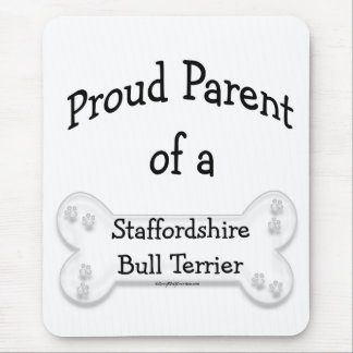 Staffordshire Bull Terrier Proud Parent Mouse Pad