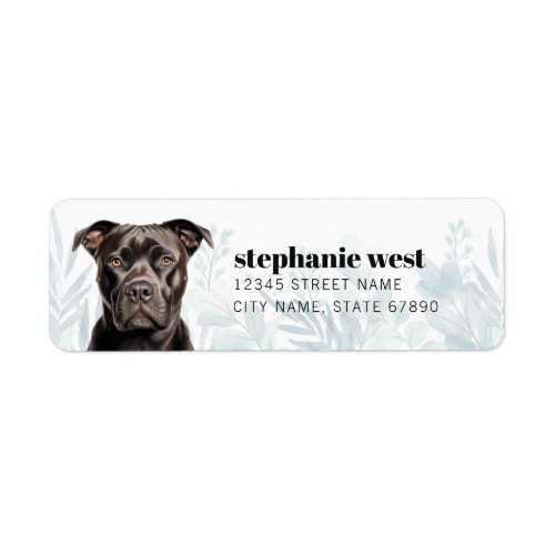 Staffordshire Bull Terrier Return Address Label