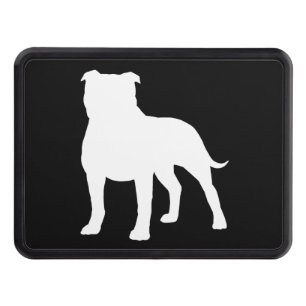 Staffordshire Bull Terrier Silhouette Trailer Hitch Cover
