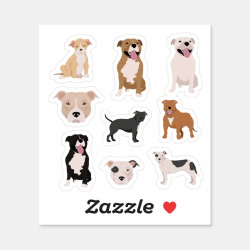 Staffordshire Bull Terrier Stickers