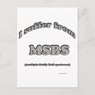 Staffordshire Bull Terrier Syndrome Postcard