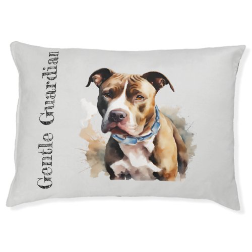 Staffordshire Bull Terrier The Gentle Guardian Pet Bed