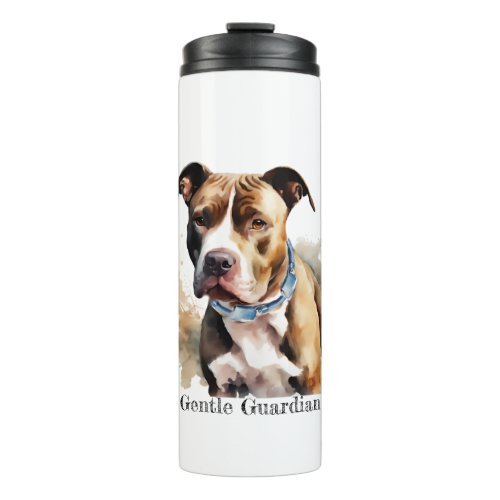 Staffordshire Bull Terrier The Gentle Guardian Thermal Tumbler