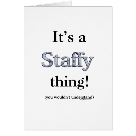 Staffordshire Bull Terrier Thing (Front)