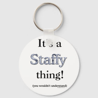 Staffordshire Bull Terrier Thing Keychain