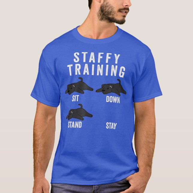 Staffordshire Bull Terrier Training Dog T-Shirt (Front)
