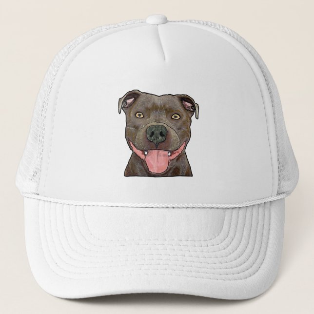 Staffordshire Bull Terrier Trucker Hat (Front)
