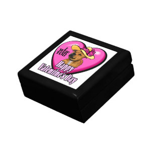 Staffordshire Bull Terrier Valentines Day Jewelry Box
