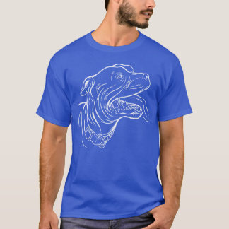 Staffordshire Bullerrier Dog Dogs Portrait Dog vin T-Shirt