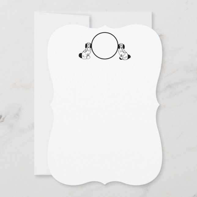 Staffordshire Chinoiserie Dog Note Cards (Front)