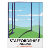Staffordshire England train poster (Front)