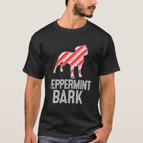 Staffordshire Pit Bull Terrier Peppermint Bark Chr T_Shirt
