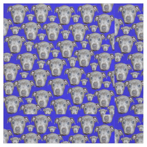 Staffordshire Puppy Faces, Fabric