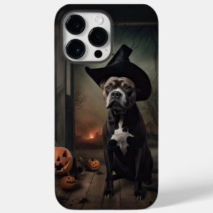 Staffordshire Terrier Pumpkins Halloween Scary  Case-Mate iPhone 14 Pro Max Case
