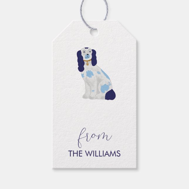 Stafforshire Spaniel Custom Gift Tags (Front)
