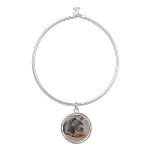 Staffy Is Friends With A Beach Crab, Bangle Bracelet