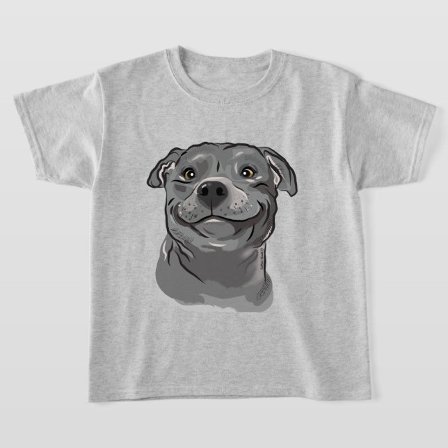 Staffy Love tee (Laydown)