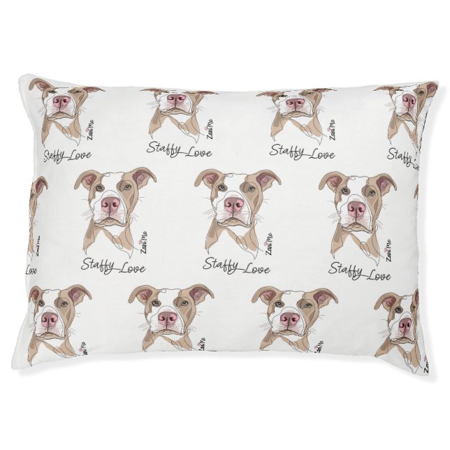 Staffy Love - Zani Mo Protection Pet Bed (Front)