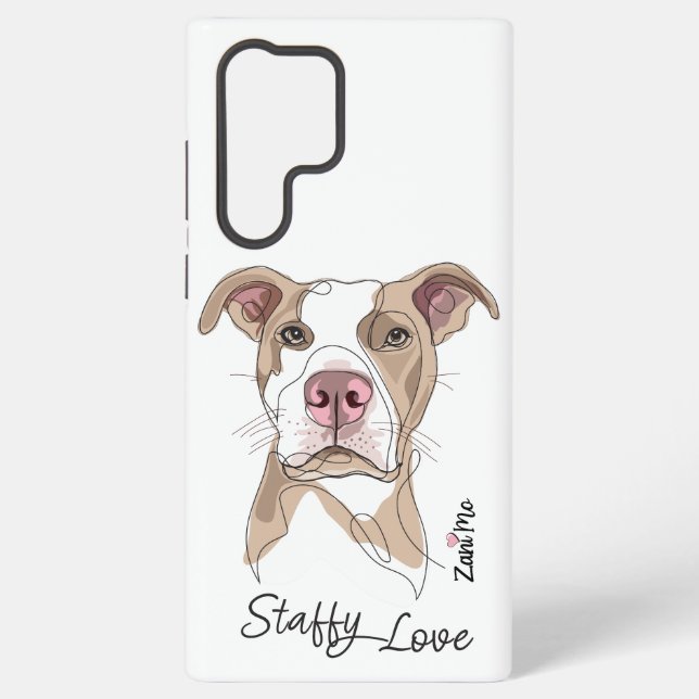 Staffy Love - Zani Mo Protection Samsung Galaxy Case (Back)