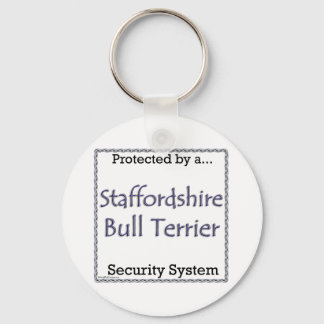 Staffy Security System Keychain