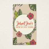 Stag and Doe Tickets - Hawaiian Luau Tropical (Front)