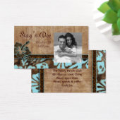 Stag and Doe Tickets Hibiscus Flower Blue (Desk)
