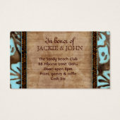 Stag and Doe Tickets Hibiscus Flower Blue (Back)